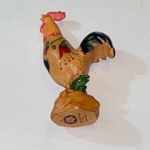 Floral Friends 14401 Vibrant Ceramic Rooster Bird Home Decor